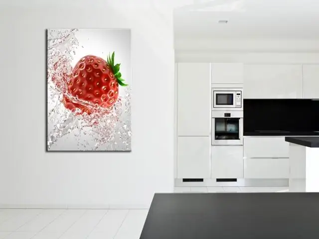 Современный стол с клубникой для кухни Современный стол с клубникой для кухни