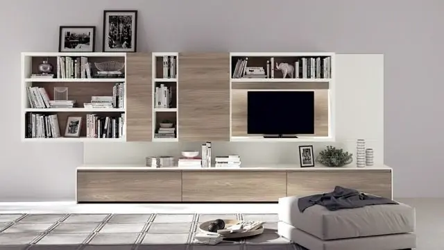 модульный многоцелевой блок Motus TV с отделкой под дерево модульный многоцелевой блок Motus TV с отделкой под дерево