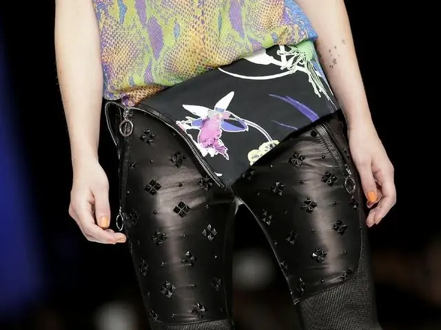 Женские кожаные брюки Cavalli Женские кожаные брюки Cavalli
