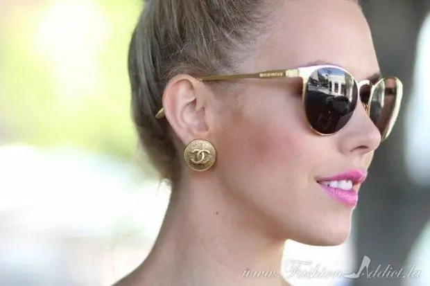 серьги Chanel серьги мода стиль простота роскошь