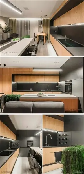 квартира Польша hi-light-architects-kitchen-wood-grey