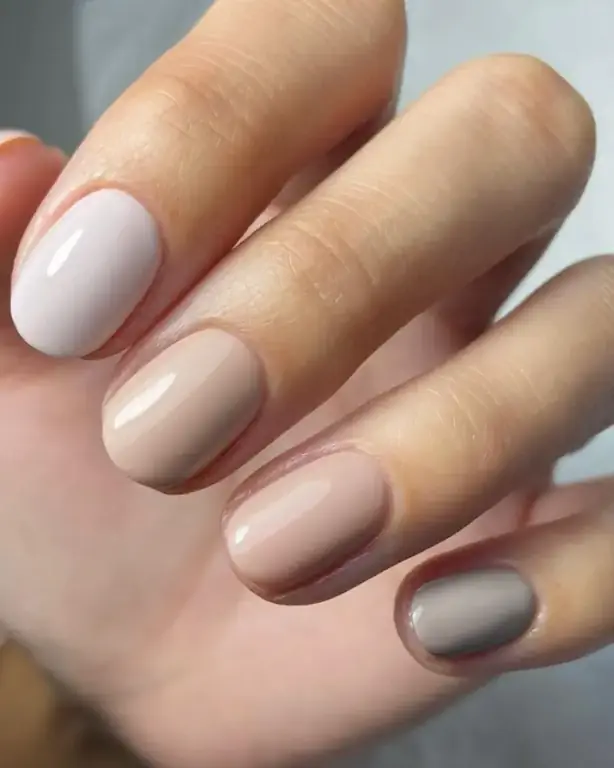 короткие ногти нюдовый нейл-арт модные цвета короткие ногти нюдовый нейл-арт модные цвета