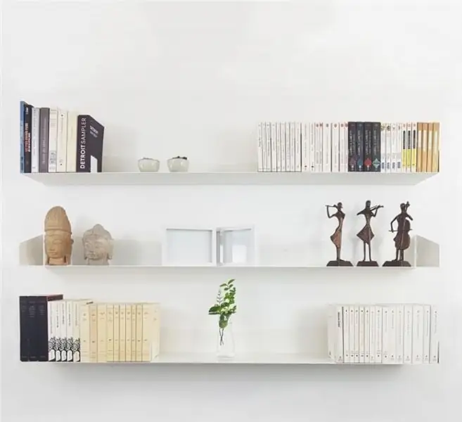 настенные полки для книг из металла