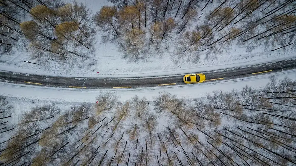 Porsche Ice Experience: фотограф Кай Хартманн сделал потрясающий снимок в Северном Китае, Внутренняя Монголия