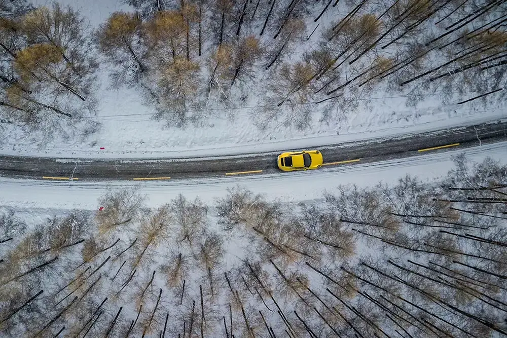 Porsche Ice Experience: фотограф Кай Хартманн сделал потрясающий снимок в Северном Китае, Внутренняя Монголия