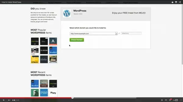 Установить WordPress