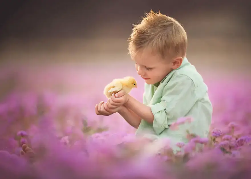 Лиза Холлоуэй: детские фотографии с сельскохозяйственными животными