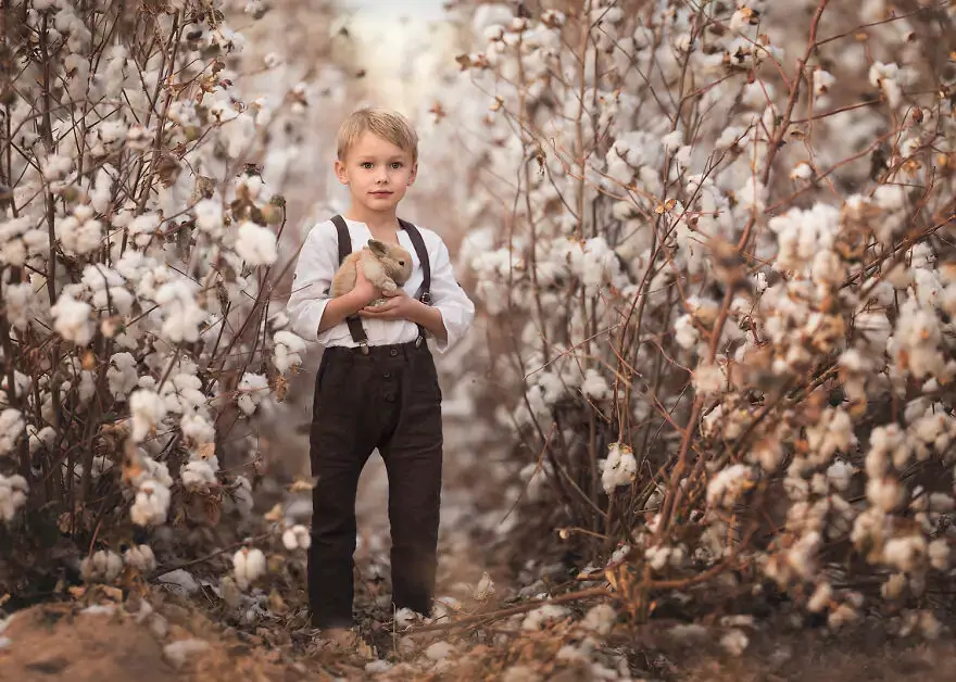 Лиза Холлоуэй: детские фотографии с сельскохозяйственными животными