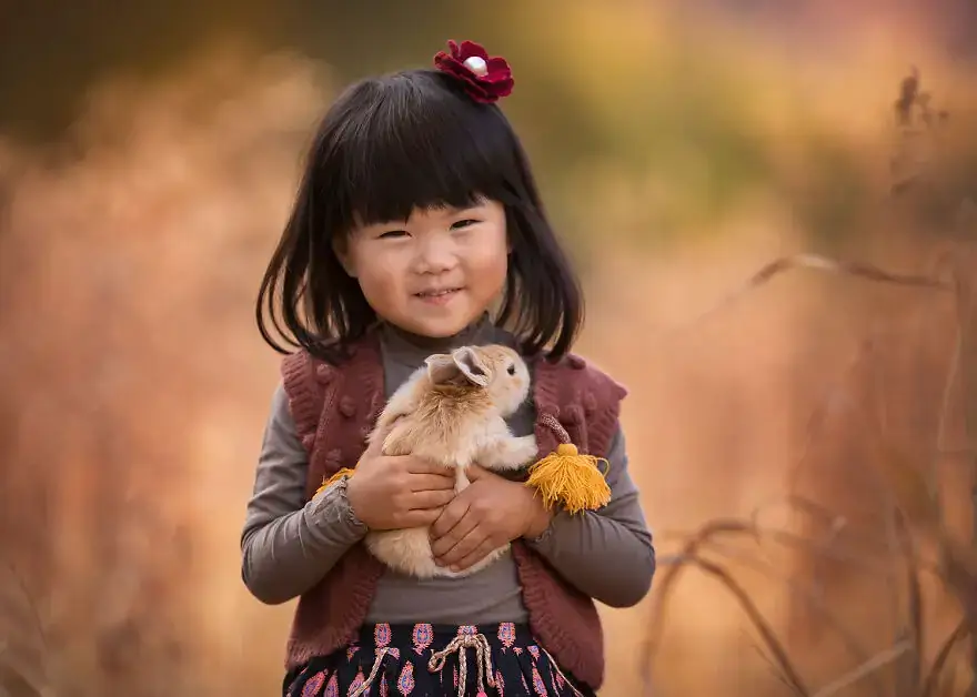 Лиза Холлоуэй: детские фотографии с сельскохозяйственными животными