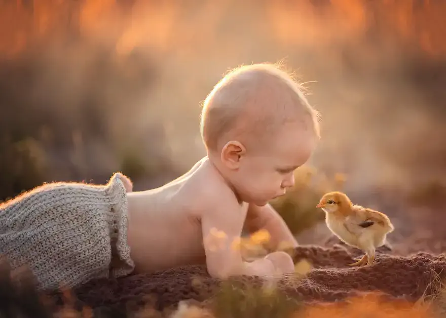 Лиза Холлоуэй: детские фотографии с сельскохозяйственными животными