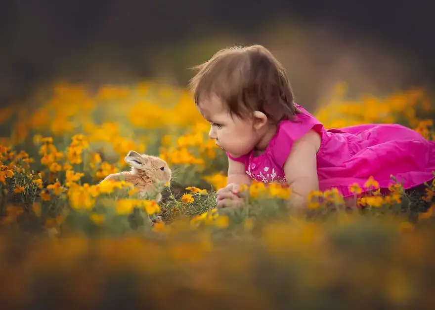 Лиза Холлоуэй: детские фотографии с сельскохозяйственными животными