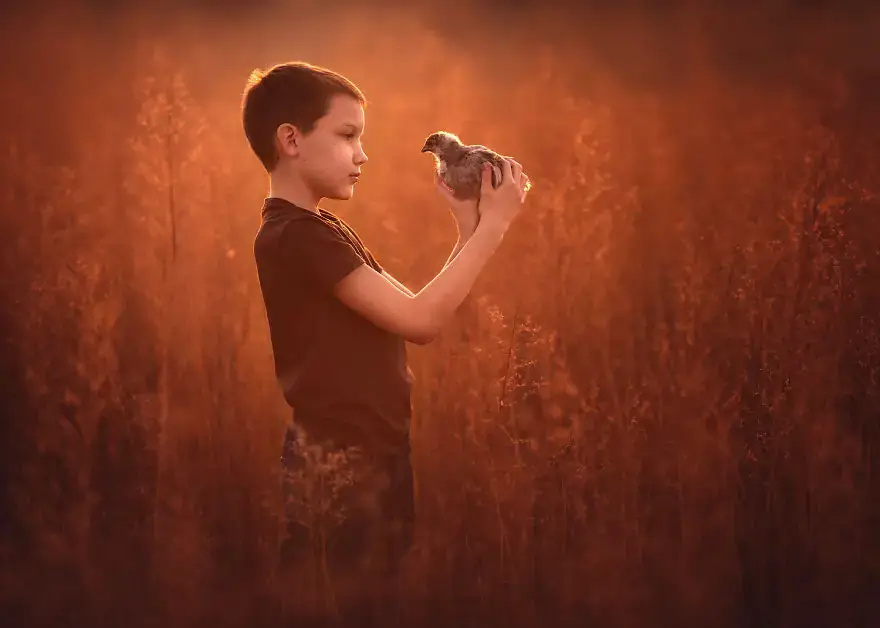 Лиза Холлоуэй: детские фотографии с сельскохозяйственными животными