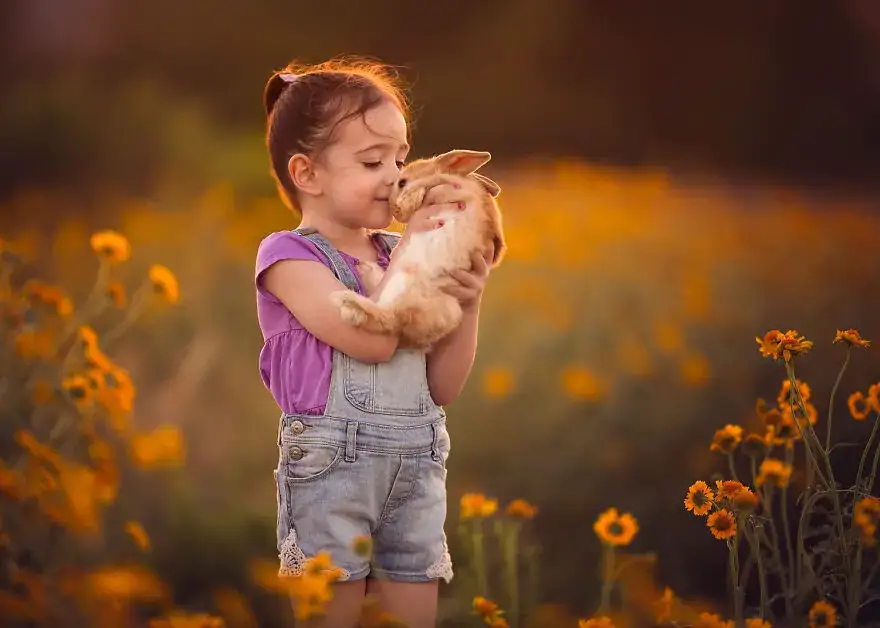 Лиза Холлоуэй: детские фотографии с сельскохозяйственными животными