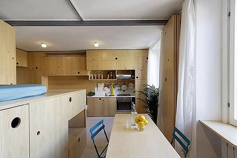 Living Big In A 30 SQM Apartment - креативный дизайн