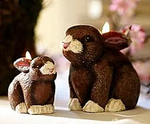 Пасхальный кролик и куриные свечи