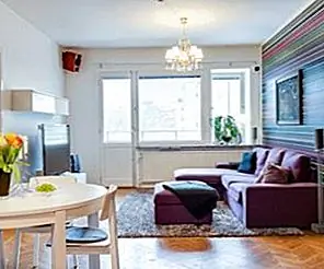 86 Square Meter Aparment с ярким открытым планом этажа