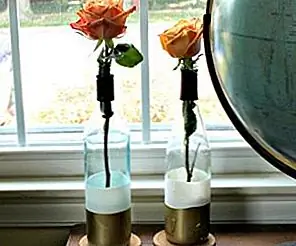 DIY Paint Dipped Wine Bottle Vases DIY Paint Dipped Wine Bottle Vases