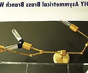 Сделай сам современный асимметричный латунный свет