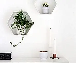 Быстрые и легкие DIY шестигранные настенные полки для растений Быстрые и легкие DIY шестигранные настенные полки для растений