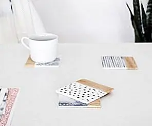 DIY Water Pattern Inspired Coasters DIY Water Pattern Inspired Coasters