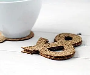 Амперсанд Cut Cork Coasters Амперсанд Cut Cork Coasters