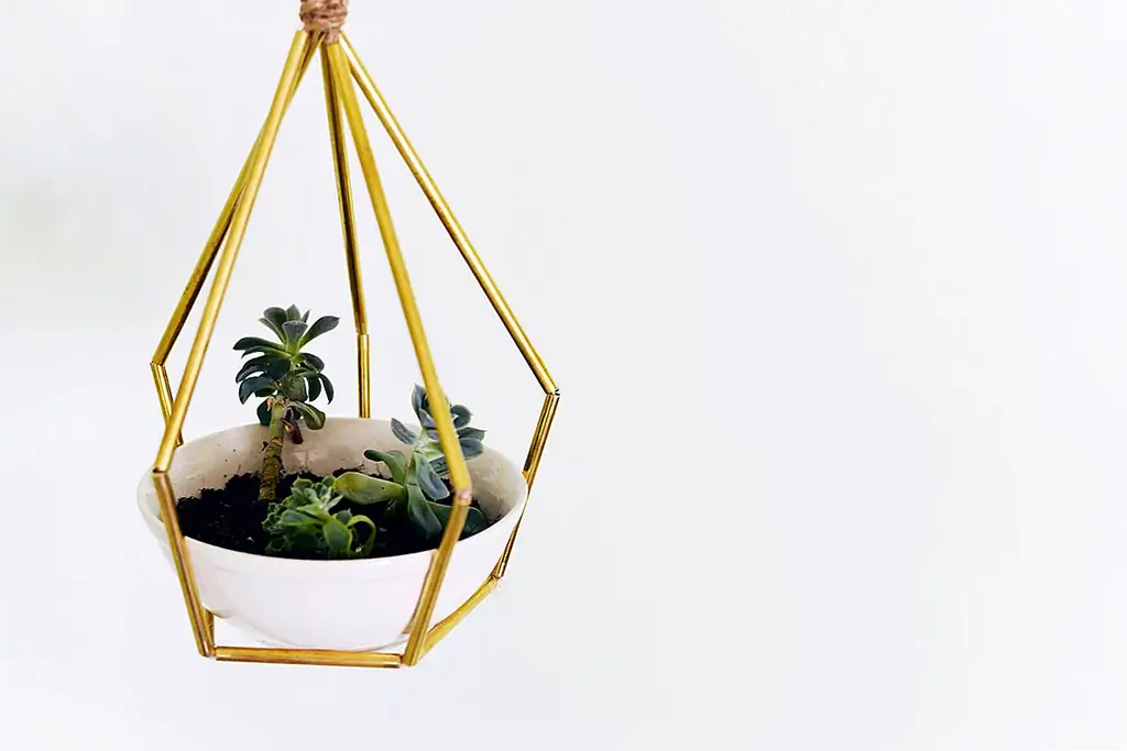 DIY геометрические металлические трубы подвесной плантатор