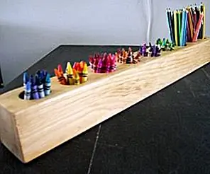Сельский карандашный держатель DIY Сельский карандашный держатель DIY