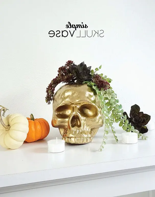 DIY позолоченная черепа
