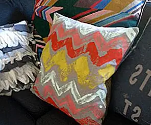 Творческая ткань DIY monoprint для использования с подушками