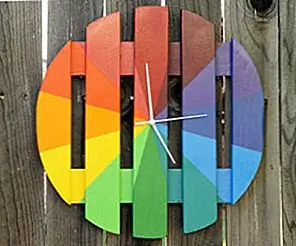 DIY радужные часы DIY радужные часы