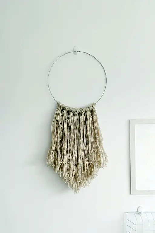 Легкая DIY пряжа Fringe Wall Hanging