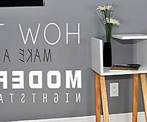 Как сделать современный двухтонный тумбочек