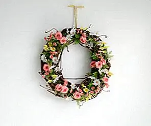 Простой DIY Весенний Венок Простой DIY Весенний Венок