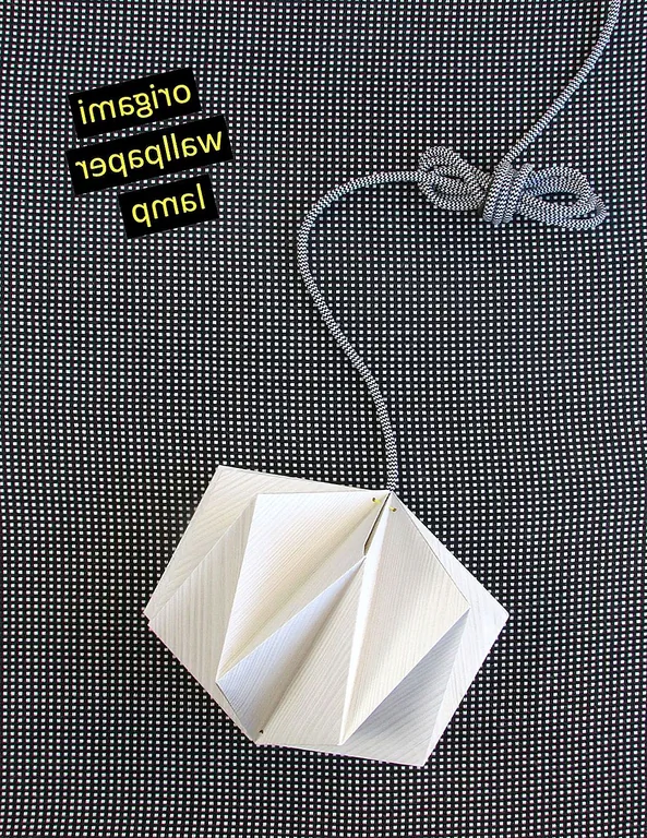 Origami Lampshade из обоев