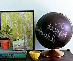 DIY Chalkboard Globe DIY Chalkboard Globe