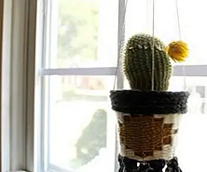 DIY сплетенный висящий плантатор DIY сплетенный висящий плантатор