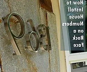 Как смонтировать современные номера дома на скале Как смонтировать современные номера дома на скале