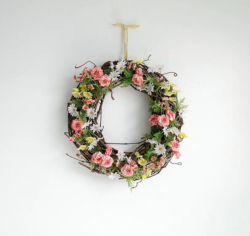 Простой DIY Весенний Венок