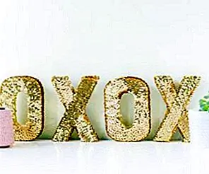 DIY Sequin XOXO Письма DIY Sequin XOXO Письма