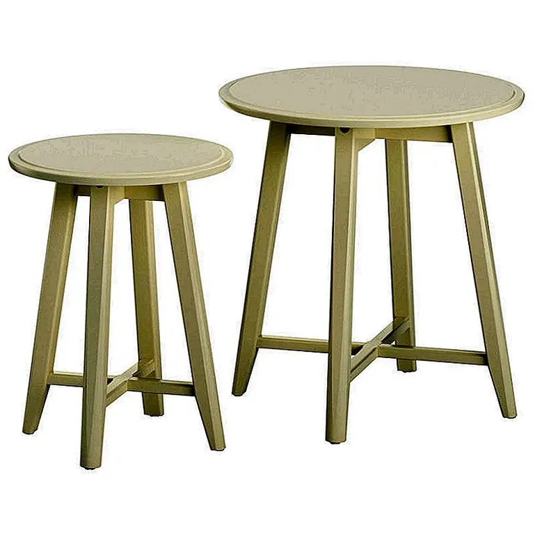 Это не становится более классическим, чем это, ребята. IKEA - это место, где можно найти кремовые таблицы для вложенности, которые будут соответствовать любому стилю, от морских до шикарных по стране. Представьте себе, что ваш алоэ вера украшает одну поверхность, а бокал вина лежит на другой. Совершенство в таблице. (через ИКЕА)
