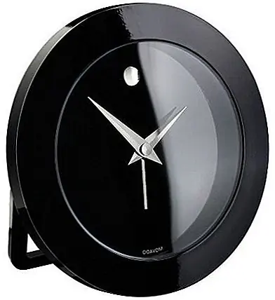 Очень хороший пример - часы Movado. Благодаря чрезвычайно простой конструкции часы представляют собой черную структуру с черным фоном с тремя металлическими руками и точкой, заменяющей «12». Точка на самом деле является единственным украшением, если это можно так назвать. Отсутствие количества или других замен этих может затруднить время. Через некоторое время вы привыкнете к этому. Однако эти часы могут быть не лучшим выбором для тех, кто должен быть очень пунктуальным на работе и для кого в любую минуту или во второй. Очень хороший пример - часы Movado. Благодаря чрезвычайно простой конструкции часы представляют собой черную структуру с черным фоном с тремя металлическими руками и точкой, заменяющей «12». Точка на самом деле является единственным украшением, если это можно так назвать. Отсутствие количества или других замен этих может затруднить время. Через некоторое время вы привыкнете к этому. Однако эти часы могут быть не лучшим выбором для тех, кто должен быть очень пунктуальным на работе и для кого в любую минуту или во второй.