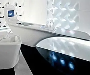 Высокотехнологичный остров Корианской кухни Заха Хадид
