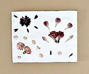 DIY Прессованные цветы Wall Art