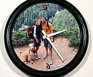Персонализированные фотостенные часы