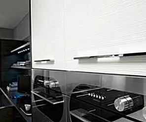 Черно-белая мини-кухня от Futura Cucine Черно-белая мини-кухня от Futura Cucine