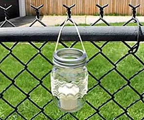 DIY висящий Mason Jar Outdoor Candle
