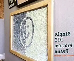 Простая фоторамка DIY для рулонной ткани Простая фоторамка DIY для рулонной ткани