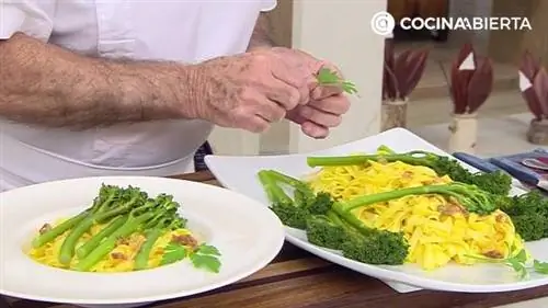 Бими (брокколи) с тальятелле