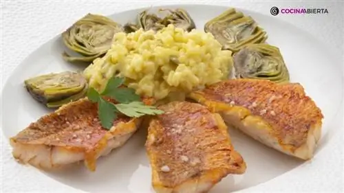 Барабульки с рисом и артишоками, вкусное блюдо от Карлоса Аргиньяно Барабульки с рисом и артишоками, вкусное блюдо от Карлоса Аргиньяно