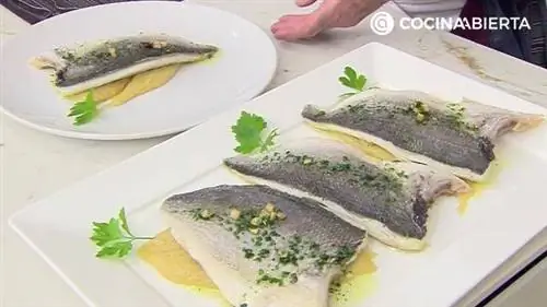 Лещ с картофельным муслином